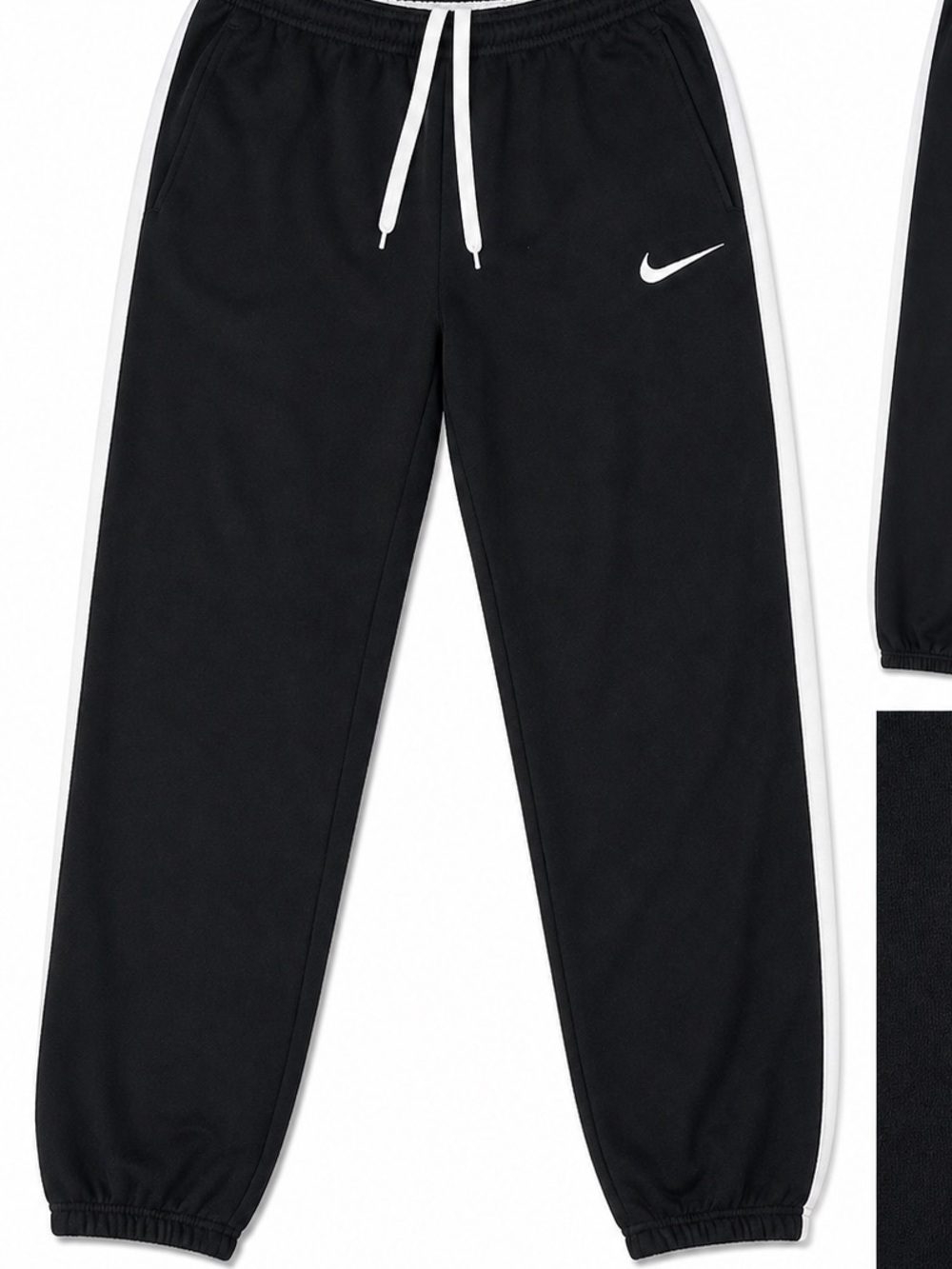 Nike Black Sweatpants with White Swoosh